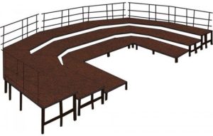 3 Level - 48' Wide Choral Riser Rental
