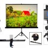 Projector + 8′ Tripod Screen Rental